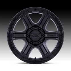 KMC KM551MB Outrun Matte Black Custom Truck Wheels 3